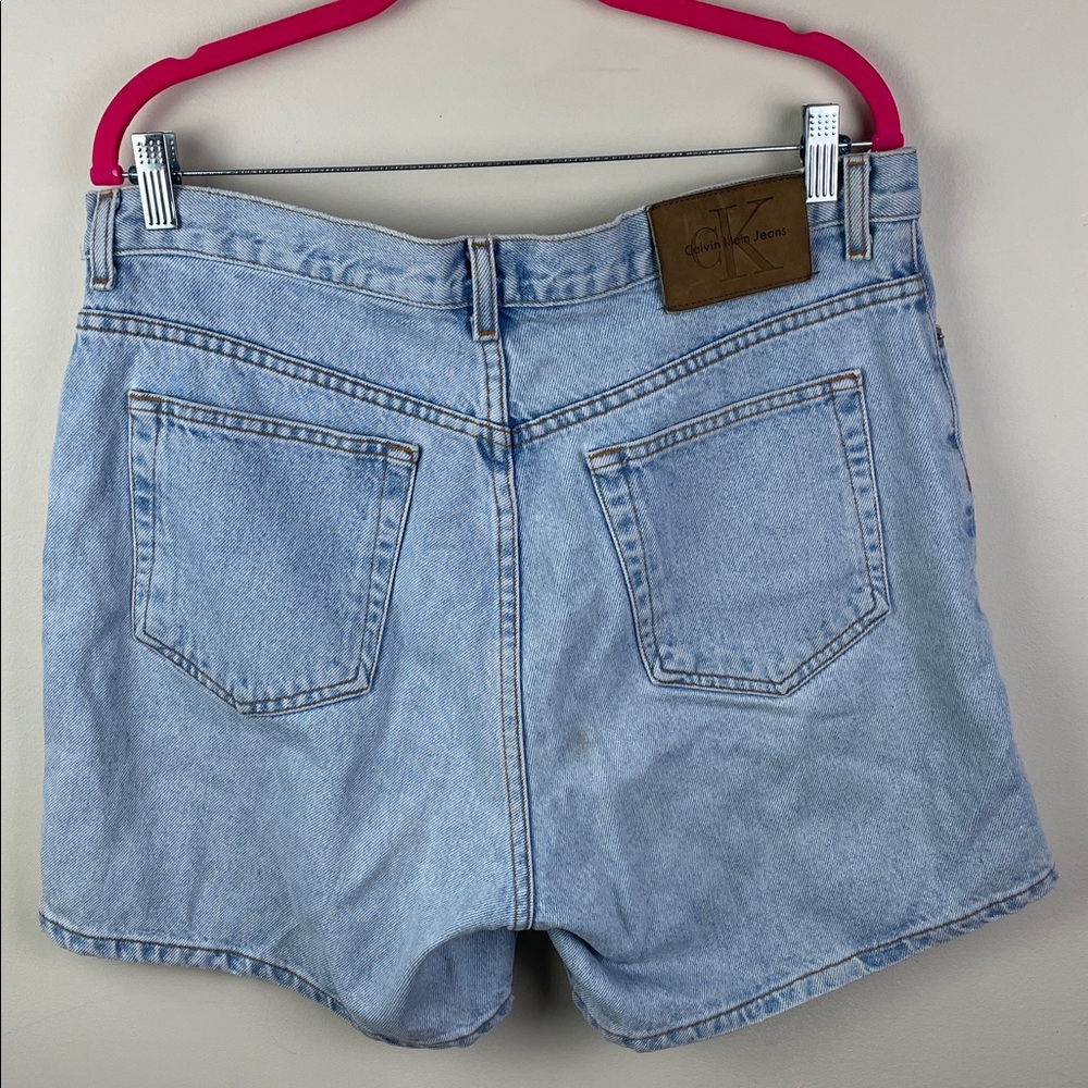 Calvin Klein Jeans Light Blue Denim Jean Shorts - Picture 2 of 9